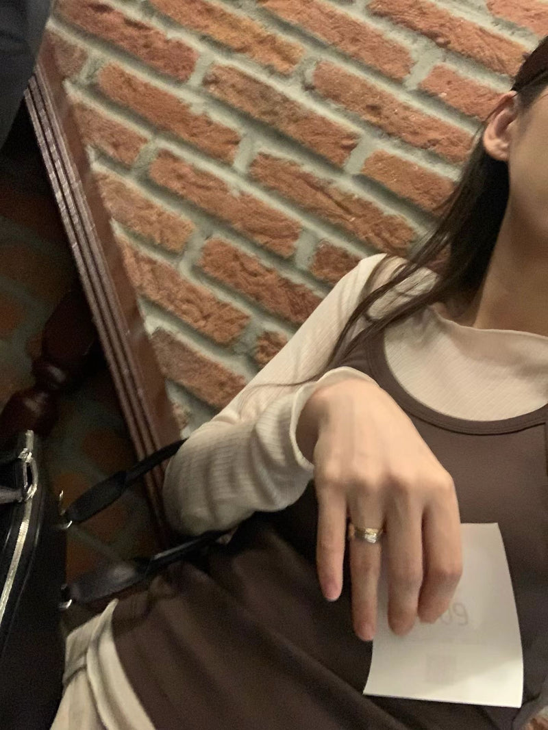 May rib long sleeve tee
