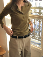 Mild button tee