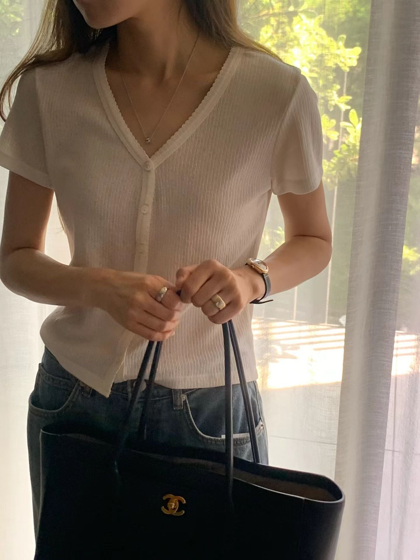 Mild half cardigan