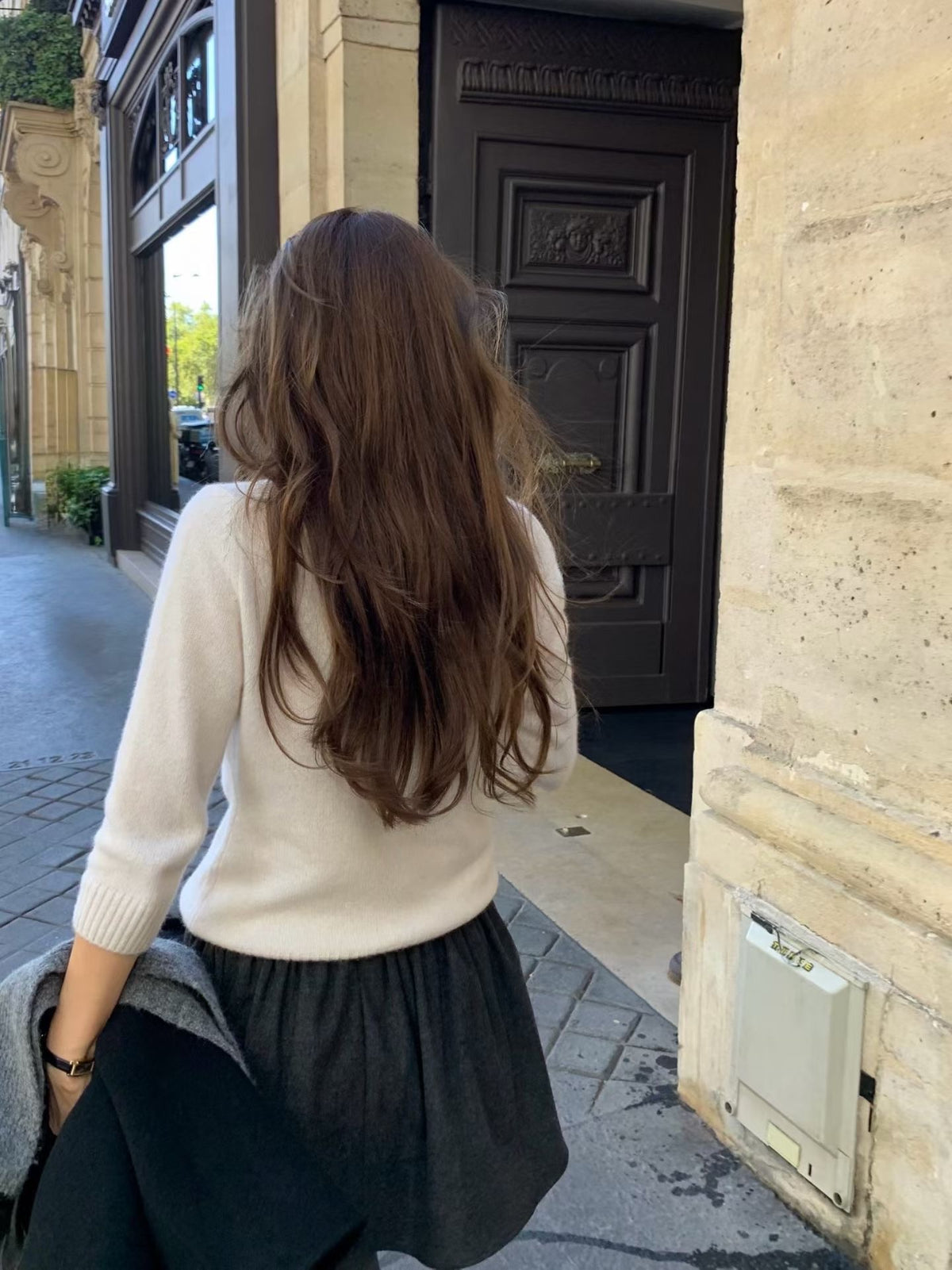 Maren wool mini skirt