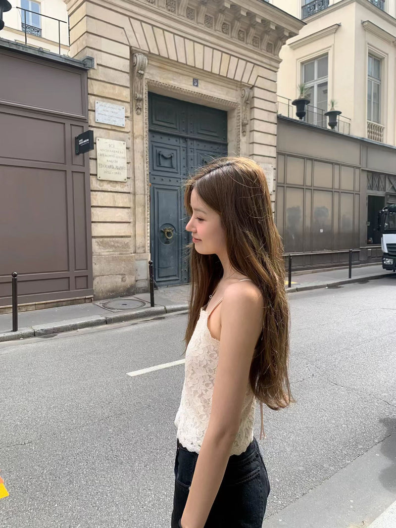 Wave lace blouse