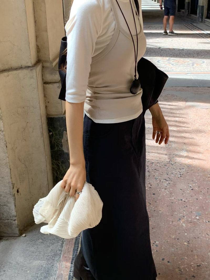 Washing midi skirt