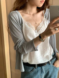 [Instock] Camisole lace blouse (ivory)