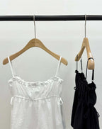 [sale] Ribbon shirring blouse
