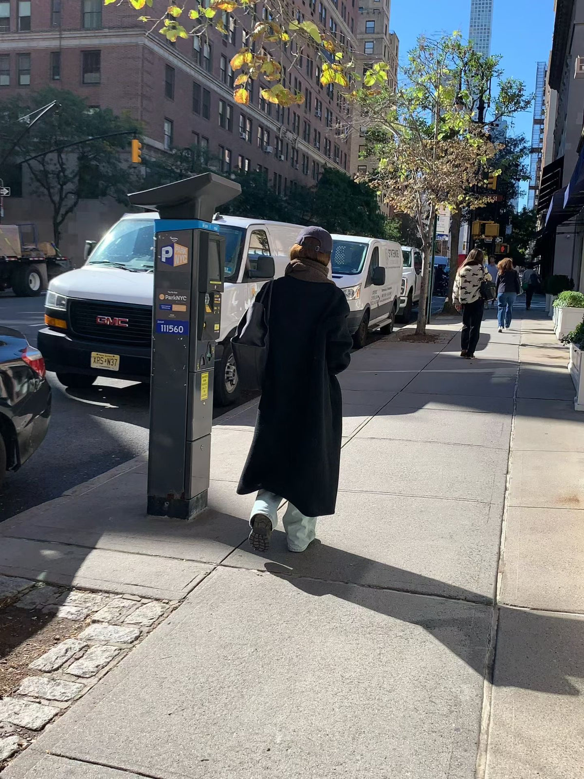 Handmade lene wool long coat