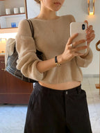 Wide bermuda pants