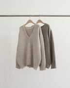 Log brush cardigan