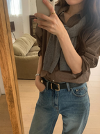 [sale] check shirt