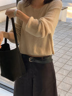 Row mohair hacch knit