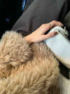 Hairy fur jacket