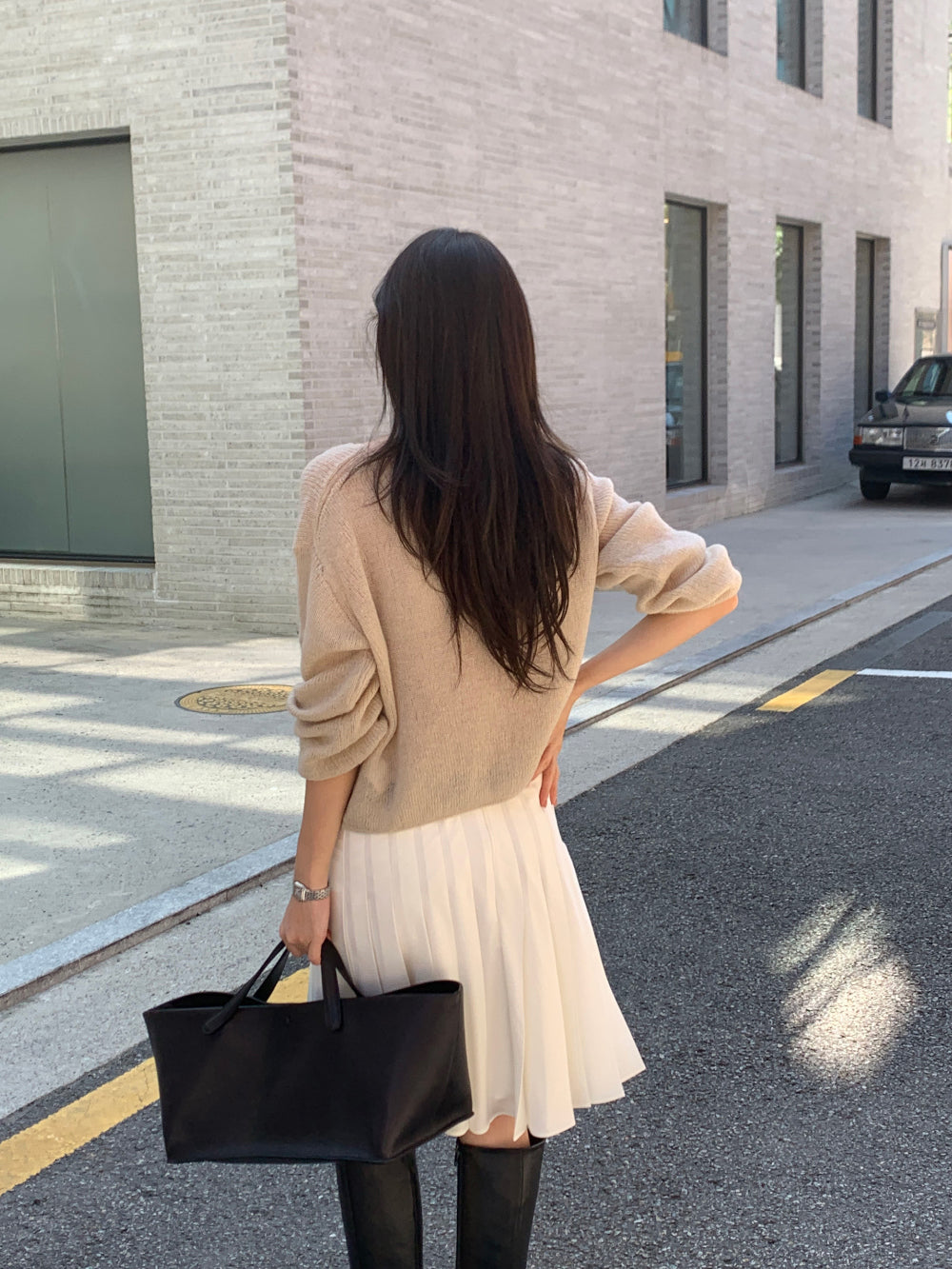 Row mohair hacch knit