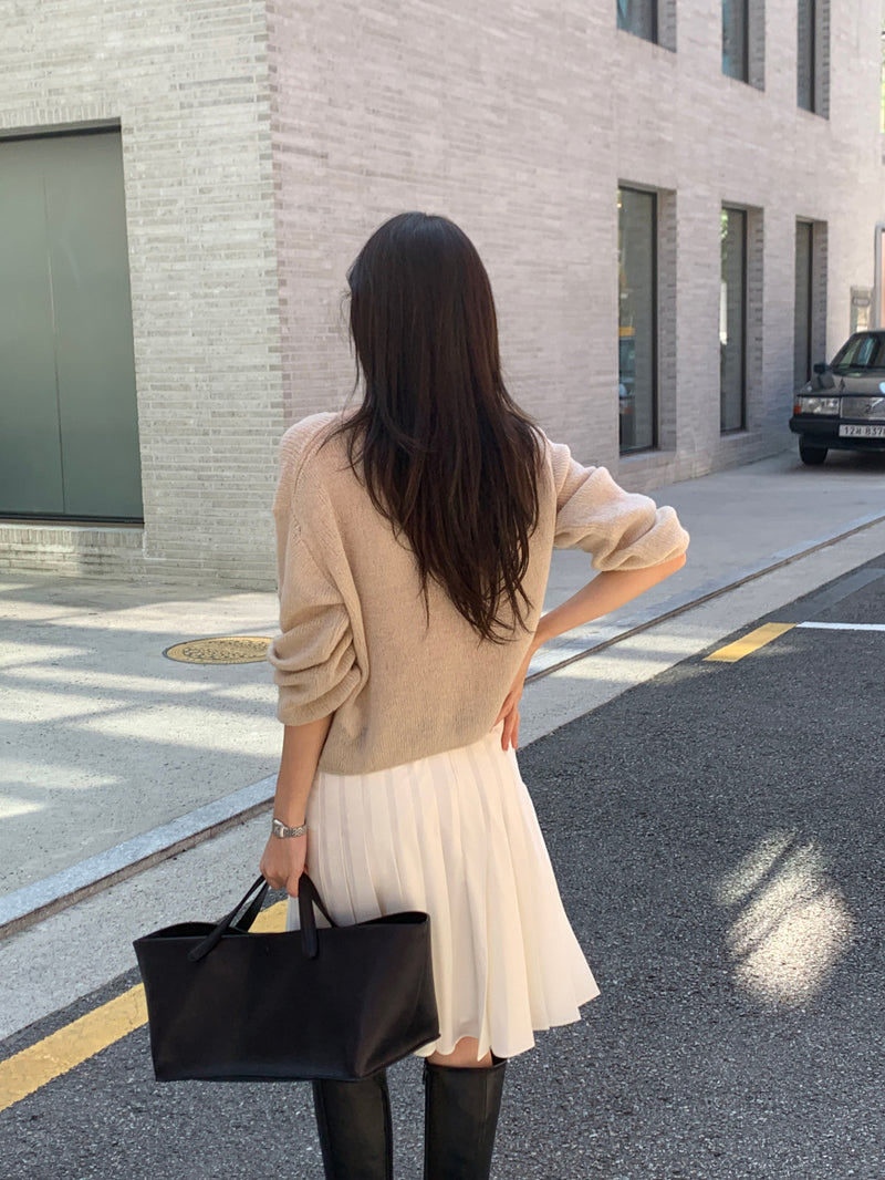 Row mohair hacch knit