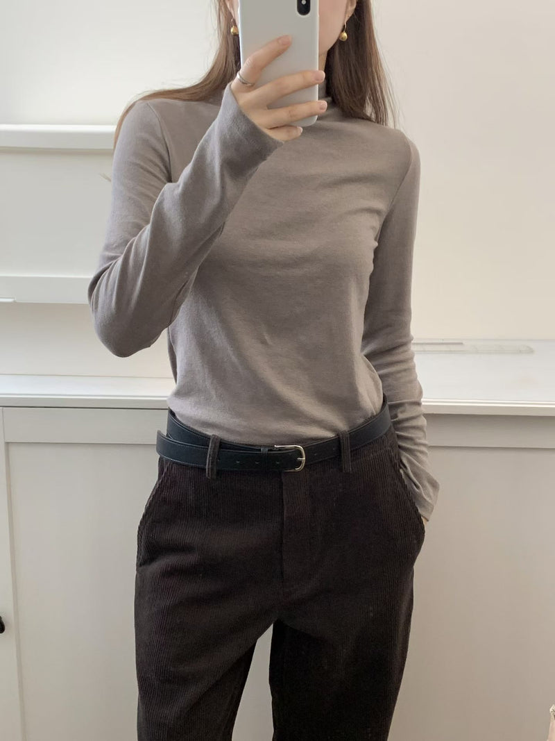 Merino wool pola tee