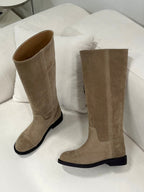 Bow round long boots