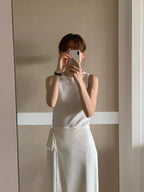 Low knit sleeveless