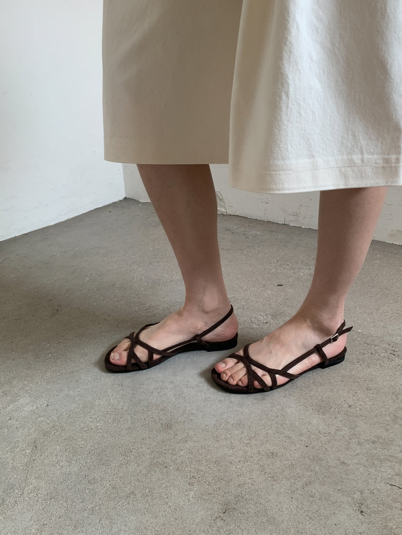 Nuance velvet line sandal