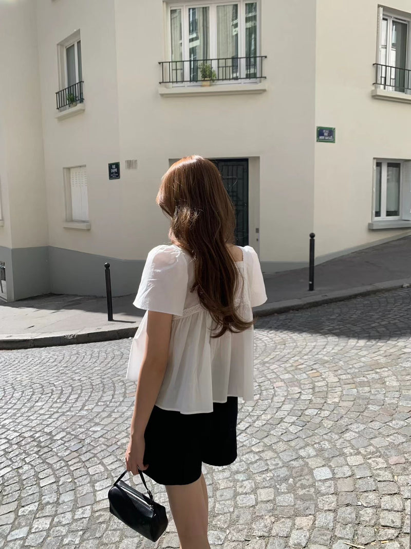 Washing lace blouse