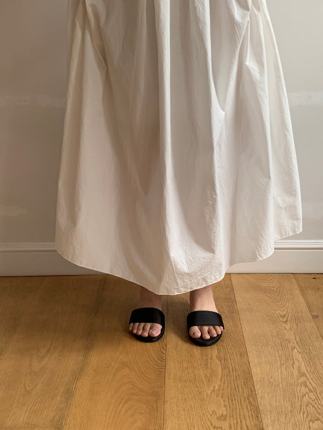 Satin mule