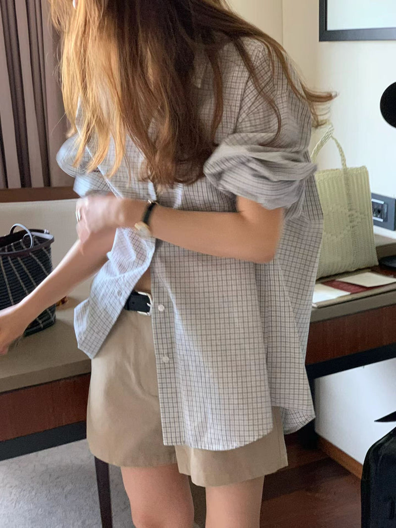 Chino washing cotton shorts