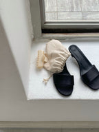Satin mule
