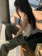 Organic linen sleeveless knit