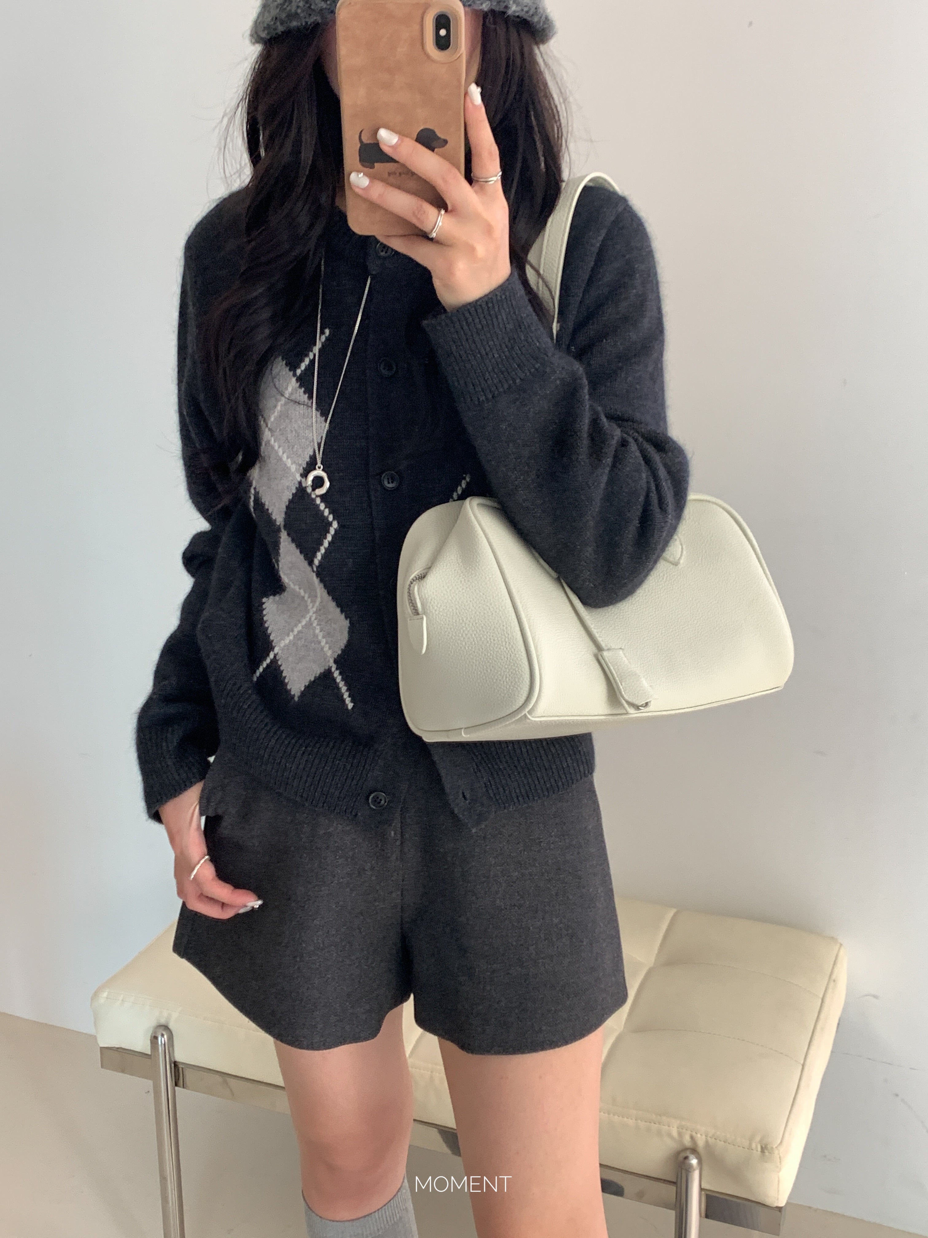 Bow shoulder bag