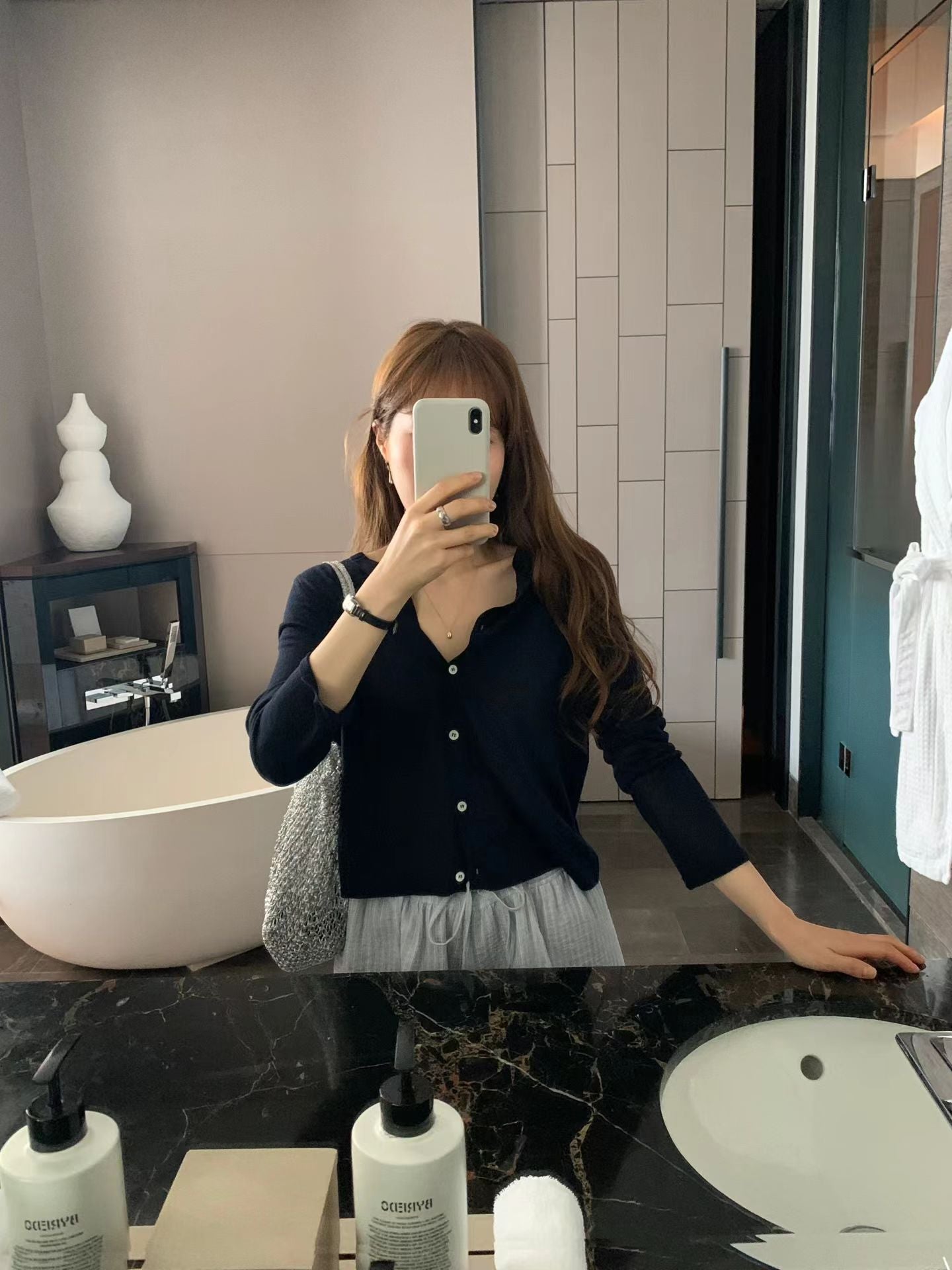 Day silk cardigan
