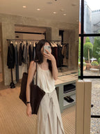 Slit wrap skirt