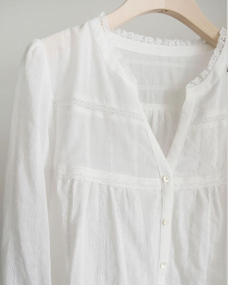 Harper lace blouse