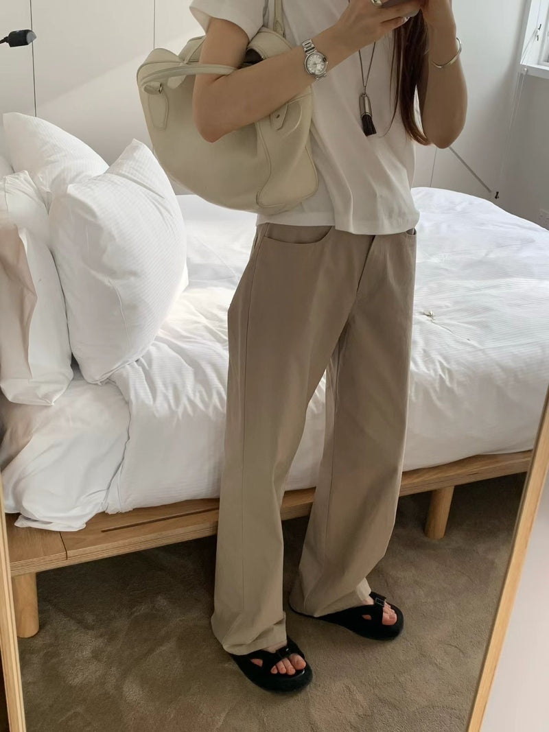 [Instock] Core washing pants (beige/M)