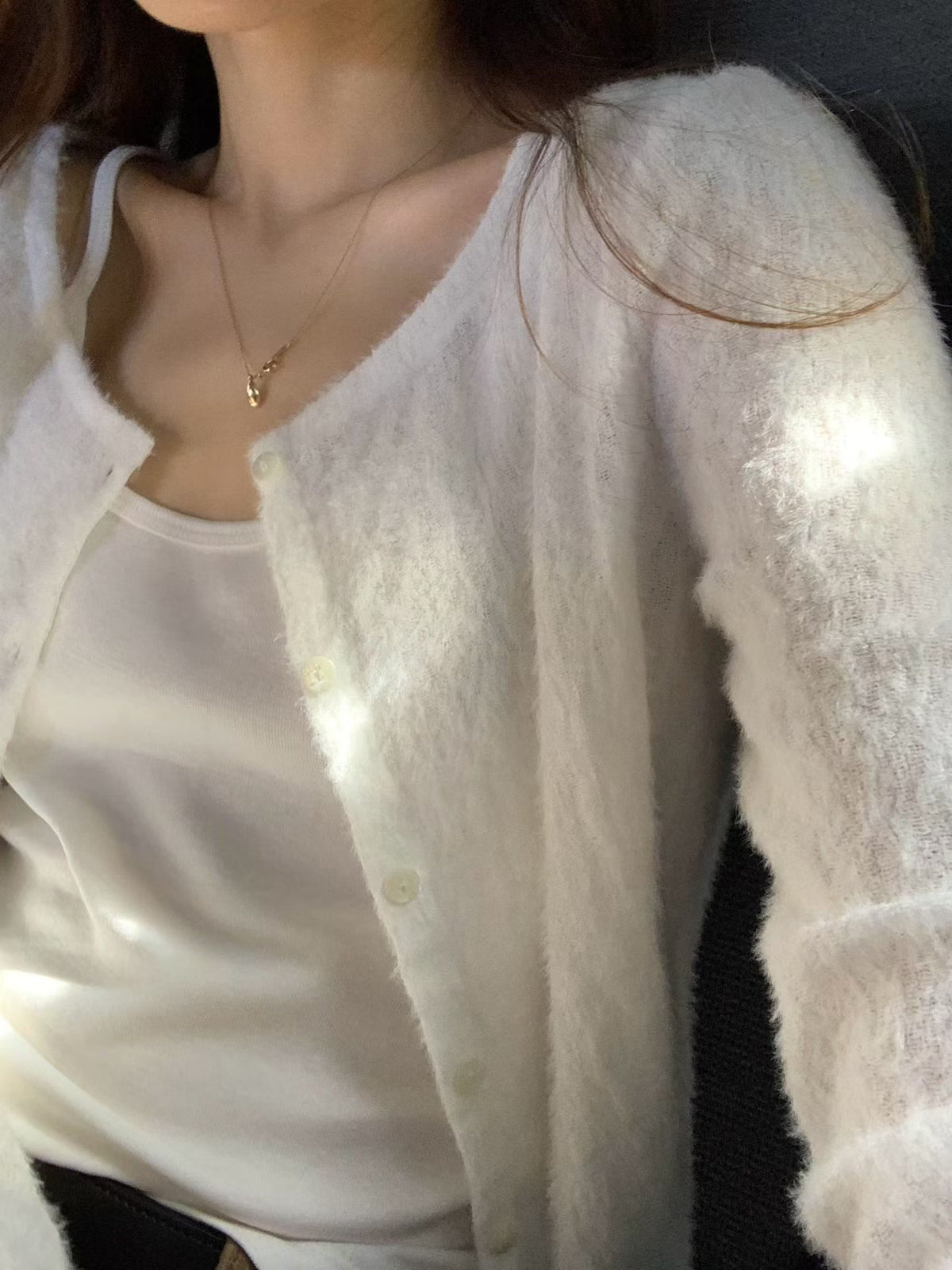 Fluffy cardigan