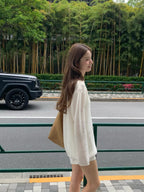 Loose boatneck knit