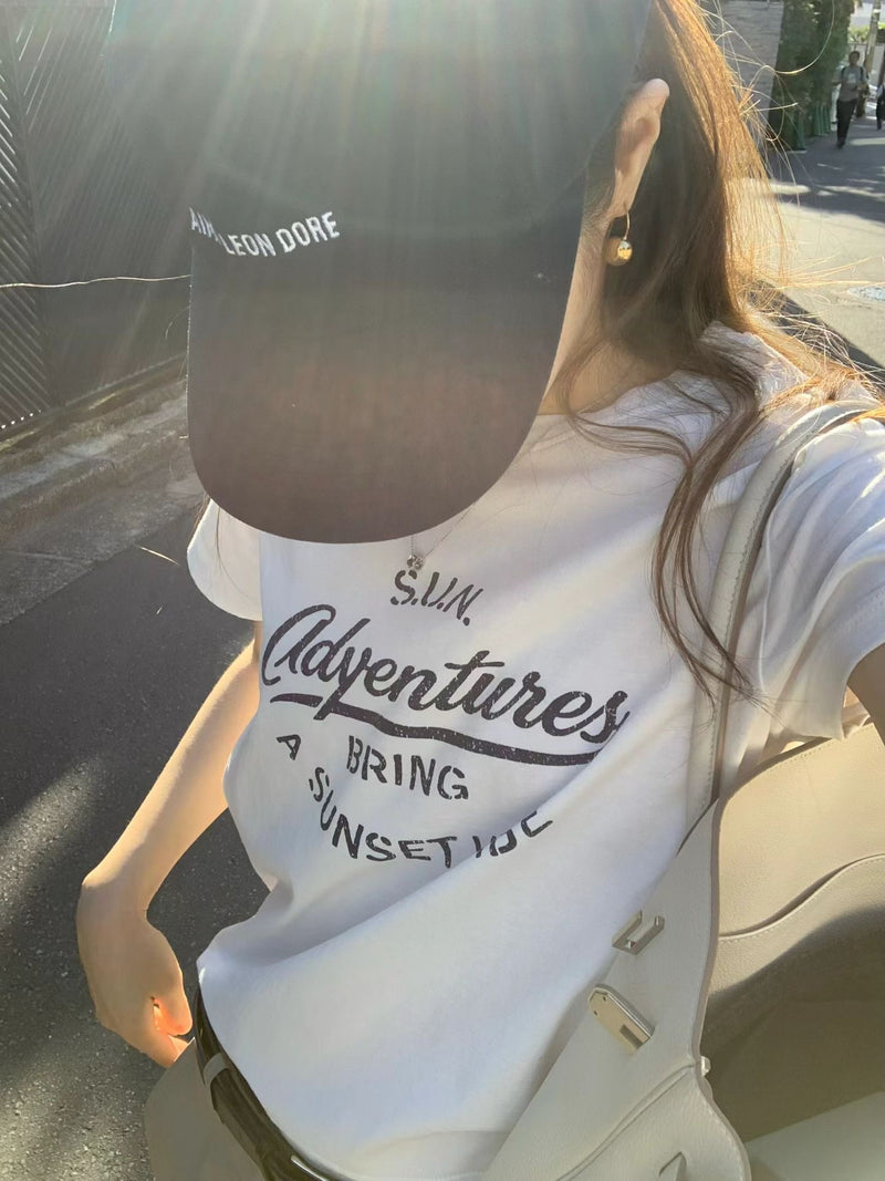 Sunset half tee