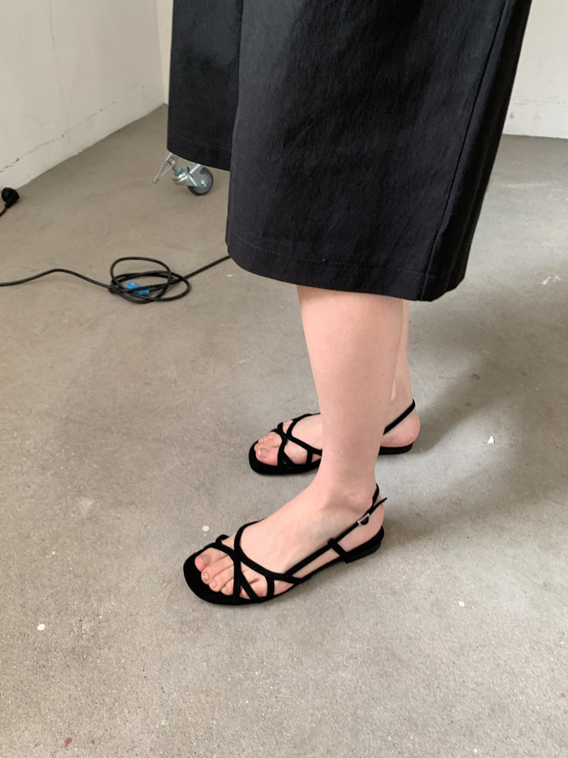 Nuance velvet line sandal