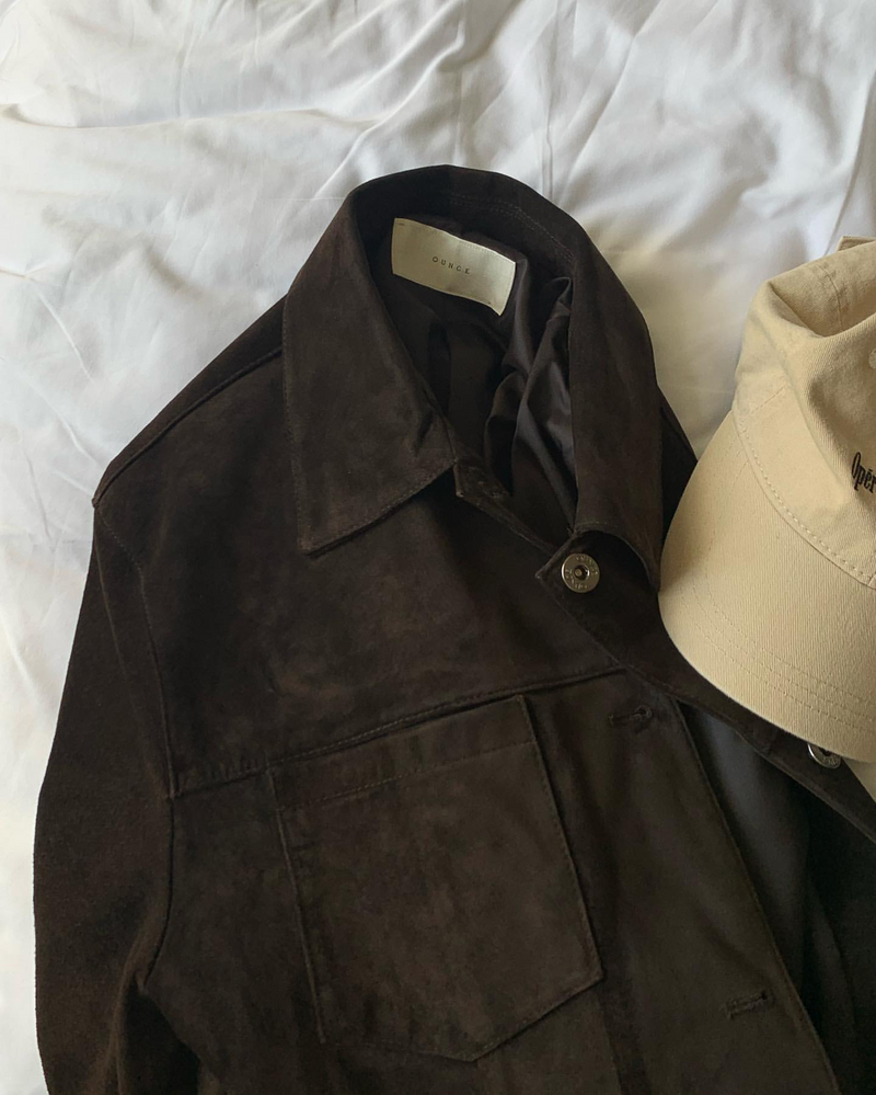 [sale] Studio leather jacket (brown)