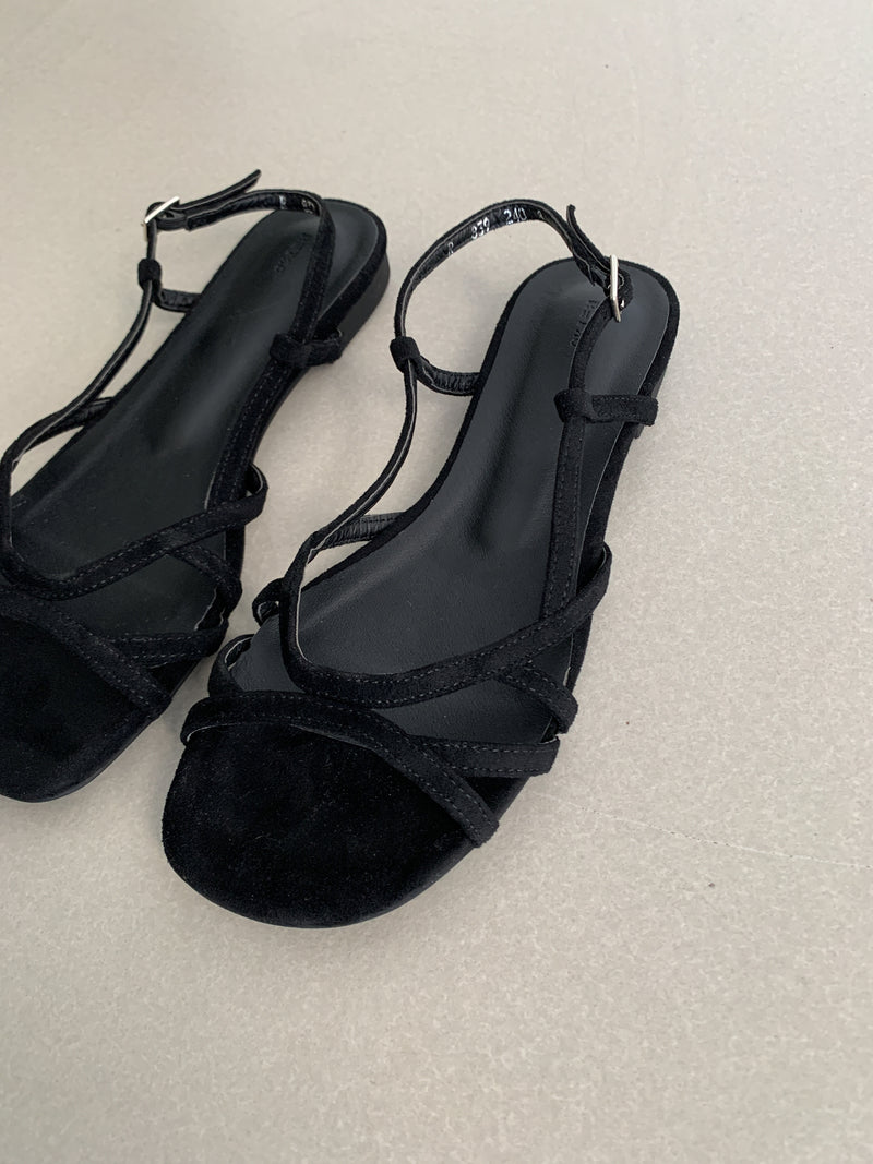 Nuance velvet line sandal