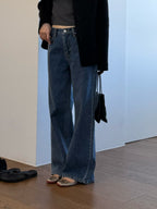 Log blue denim