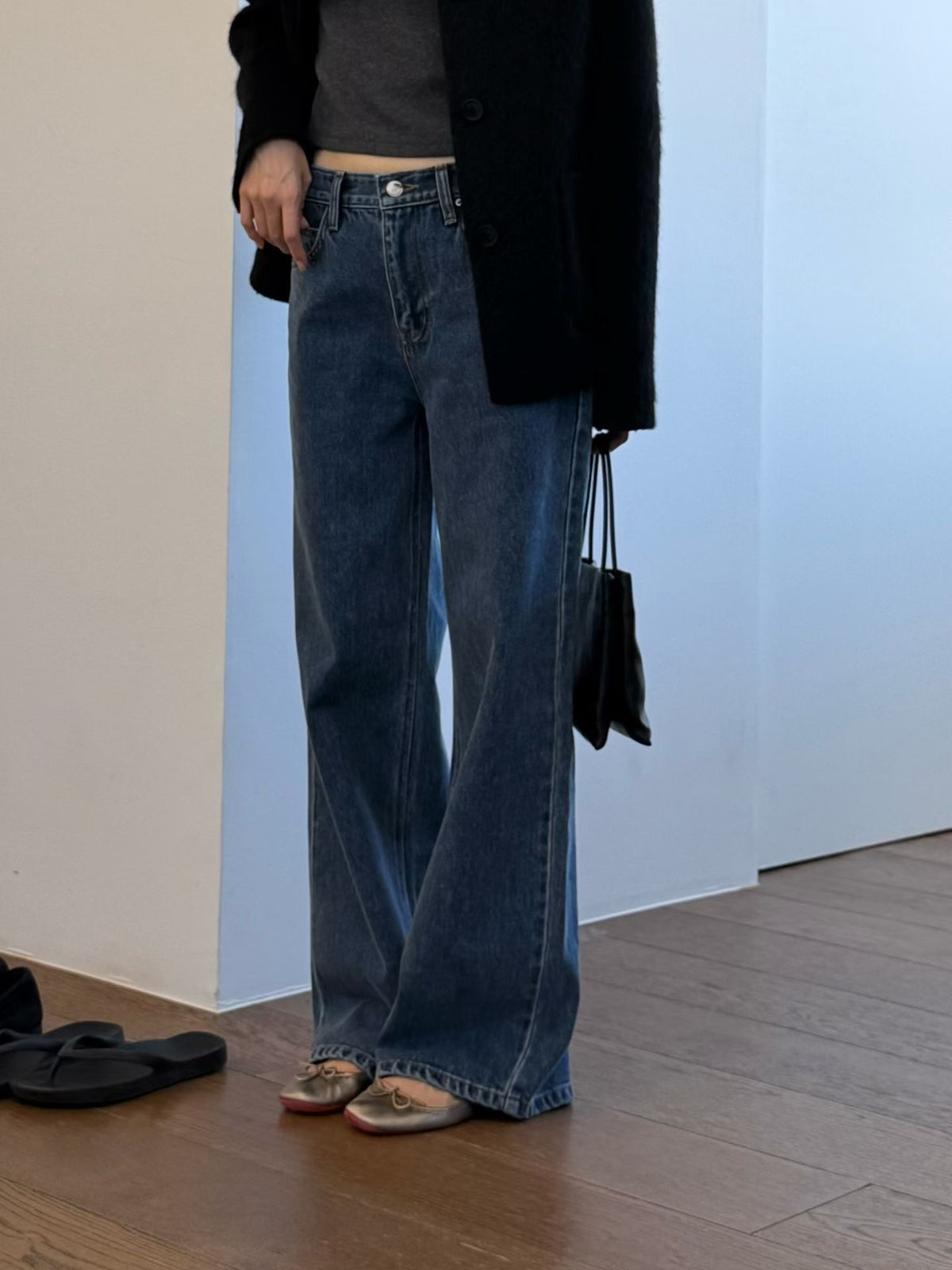 Log blue denim