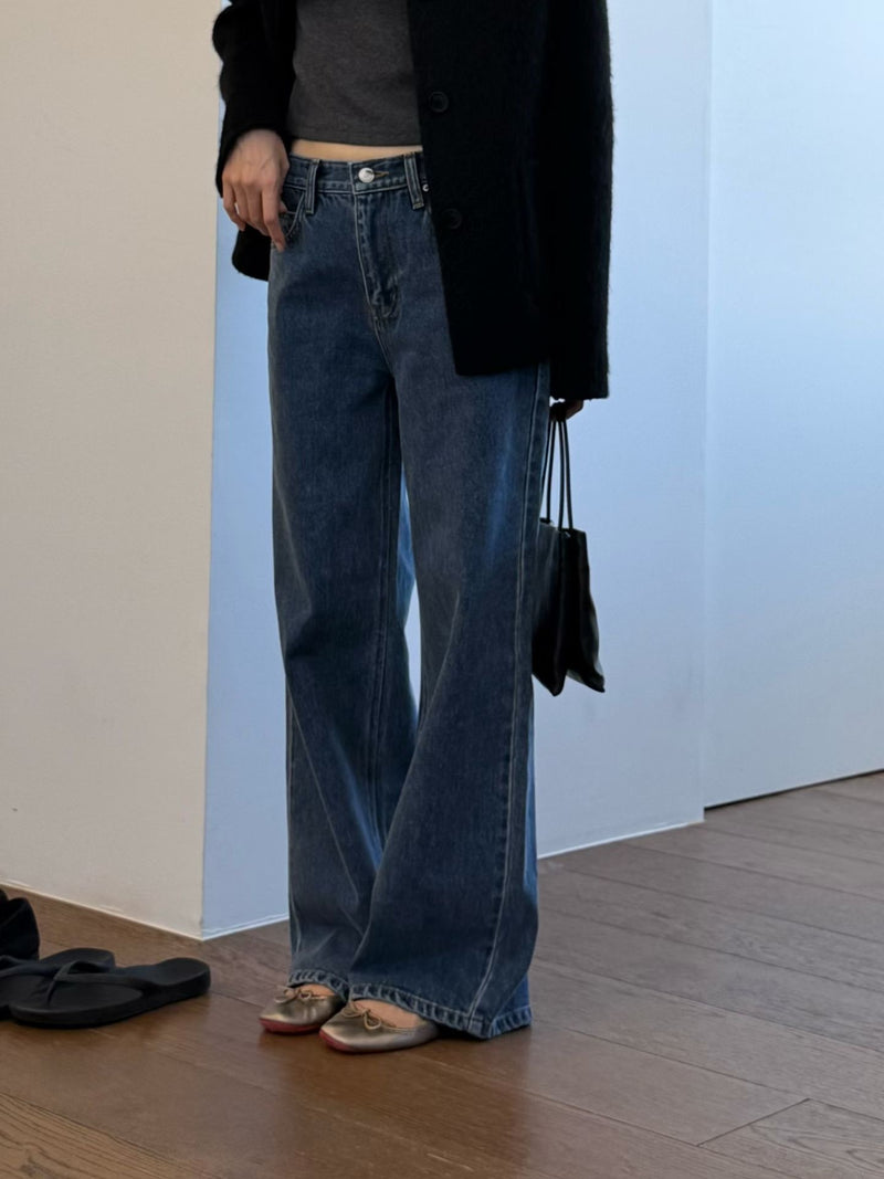 Log blue denim