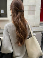 Cashmere basic pullover knit