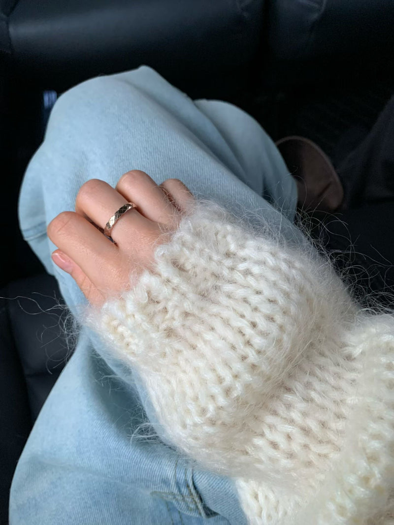 Grain mohair cardigan