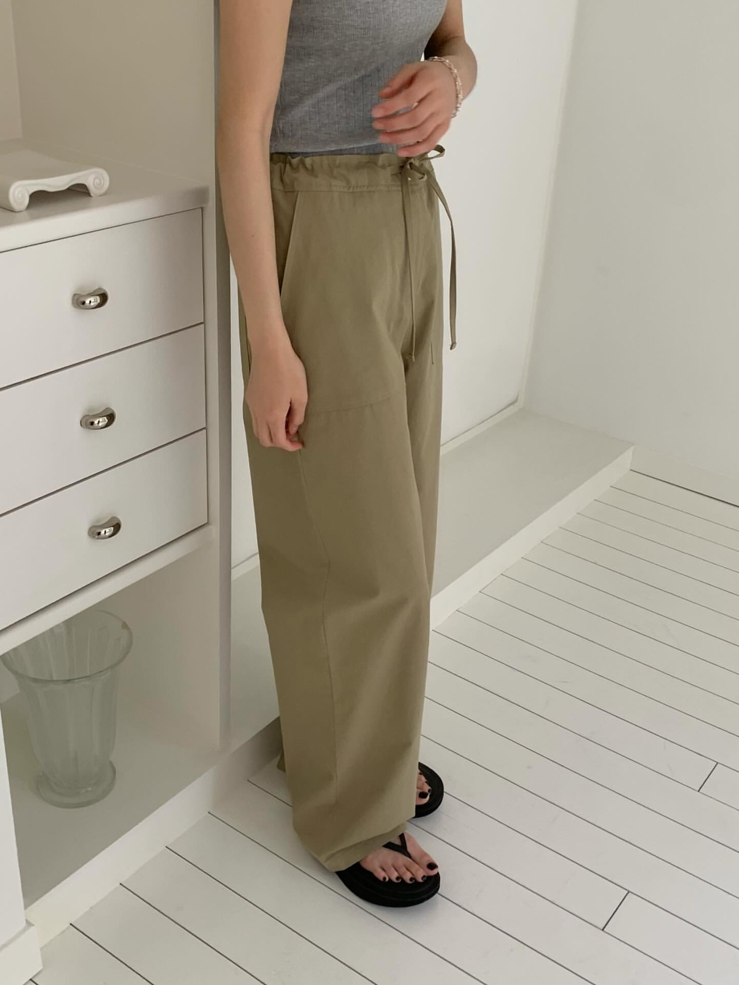 [sale] Pocket washing pants (khaki beige)