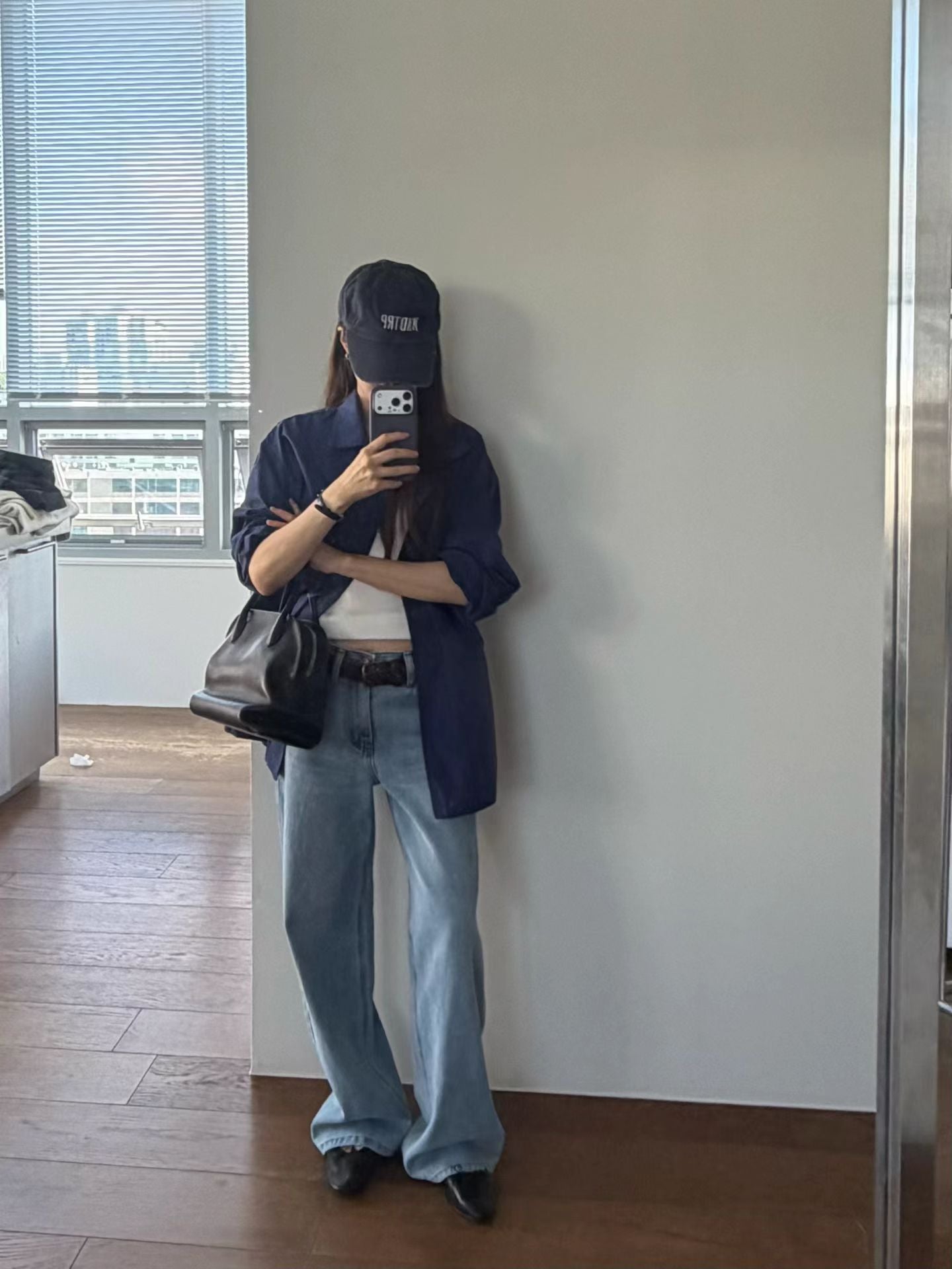Autumn light denim pants