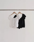 Off shirring blouse
