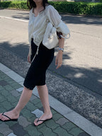 Mono capri pants