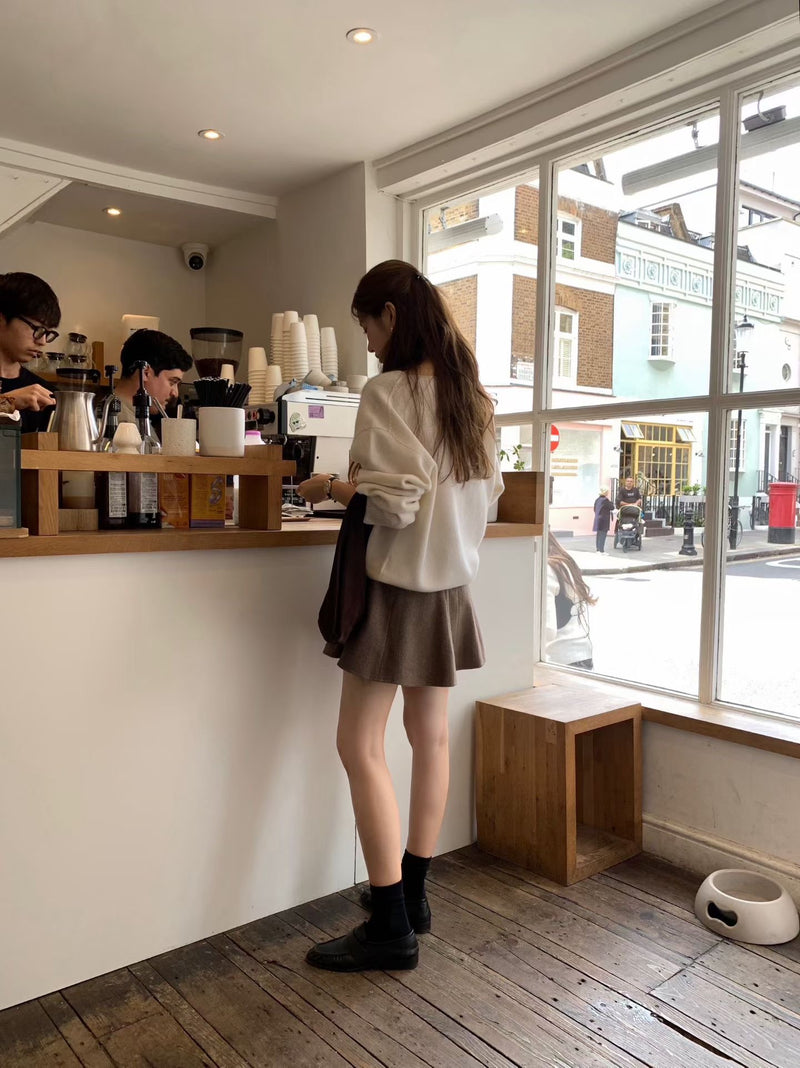 Rosy wholegarment knit