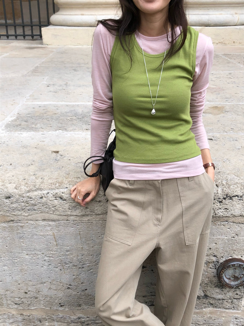 Wool tencel tee