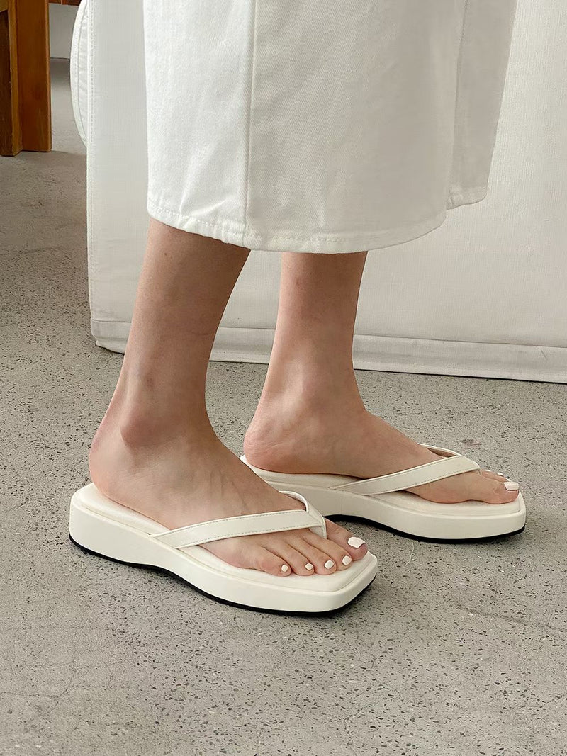 Mood square platform sandal