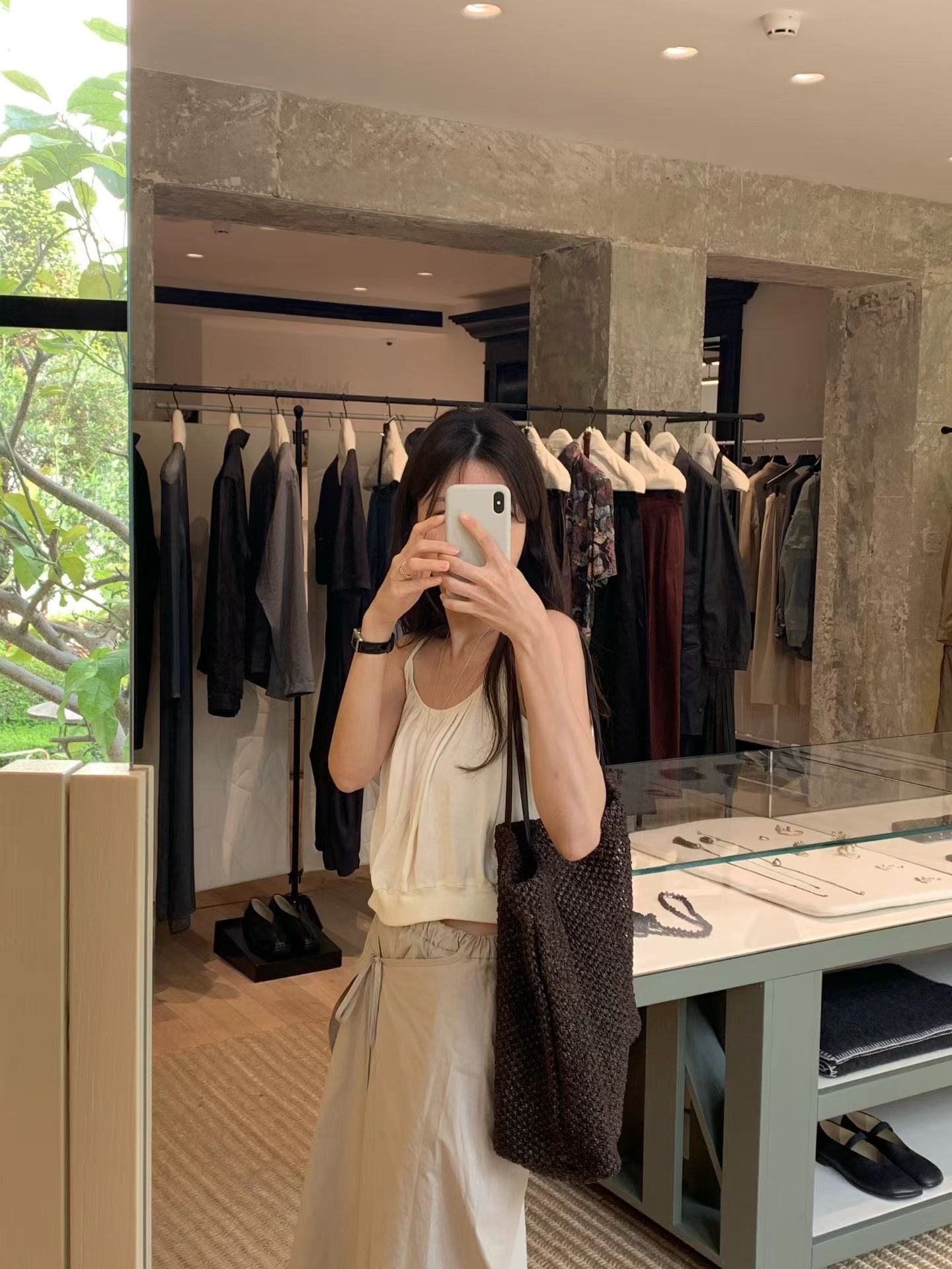 Haze shirring blouse