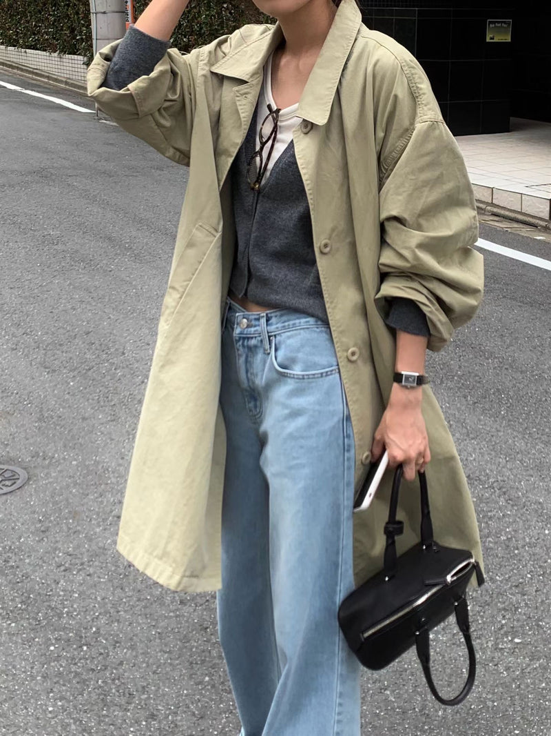 Vintage washing trench coat